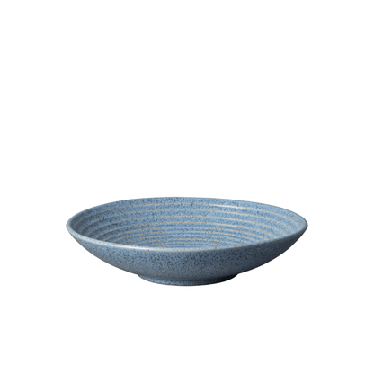 Denby Studio Blue Flint Medium Ridged Bowl 26cm