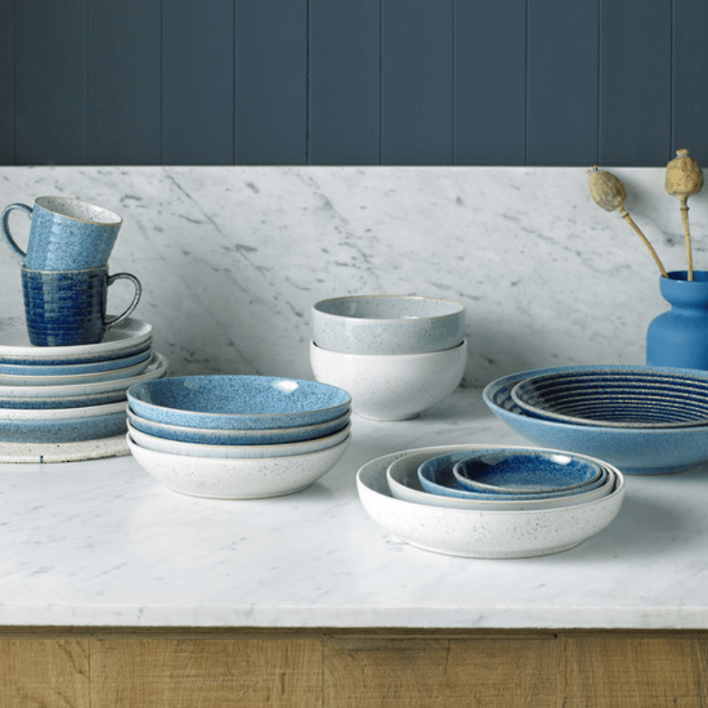 Denby Studio Blue Medium Plate 22cm Set of 4