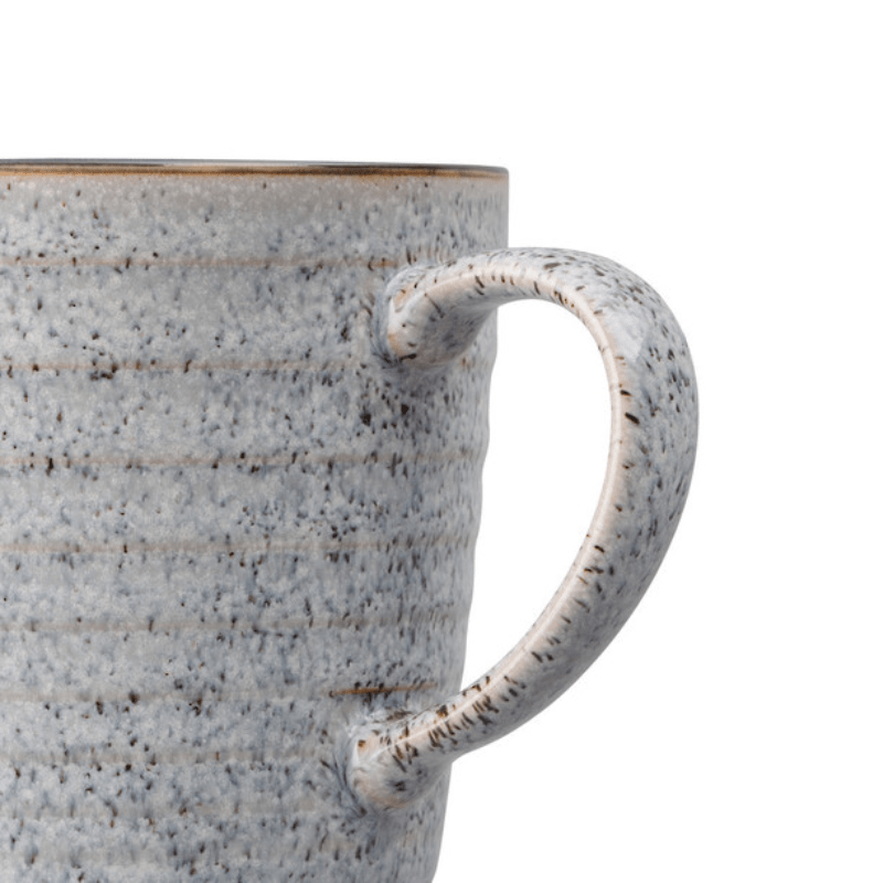 Denby Studio Grey Ridged Mug 400ml Set of 2