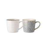 Denby Studio Grey Ridged Mug 400ml Set of 2