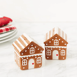 Design Imports Gingerbread House Salt & Pepper Set
