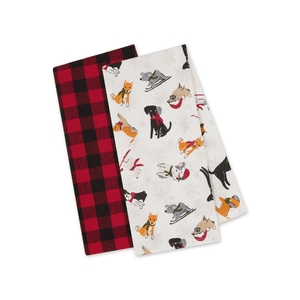 Design Imports Happy Howlidays Dishtowel Set of 2