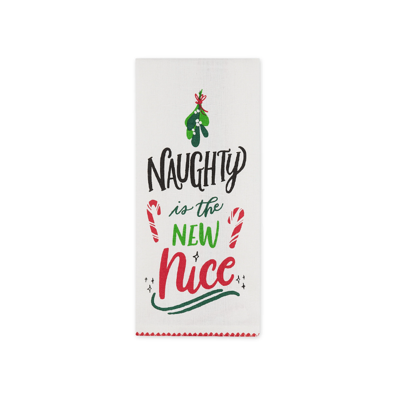 Design Imports Naughty & Nice Dishtowel Set of 2