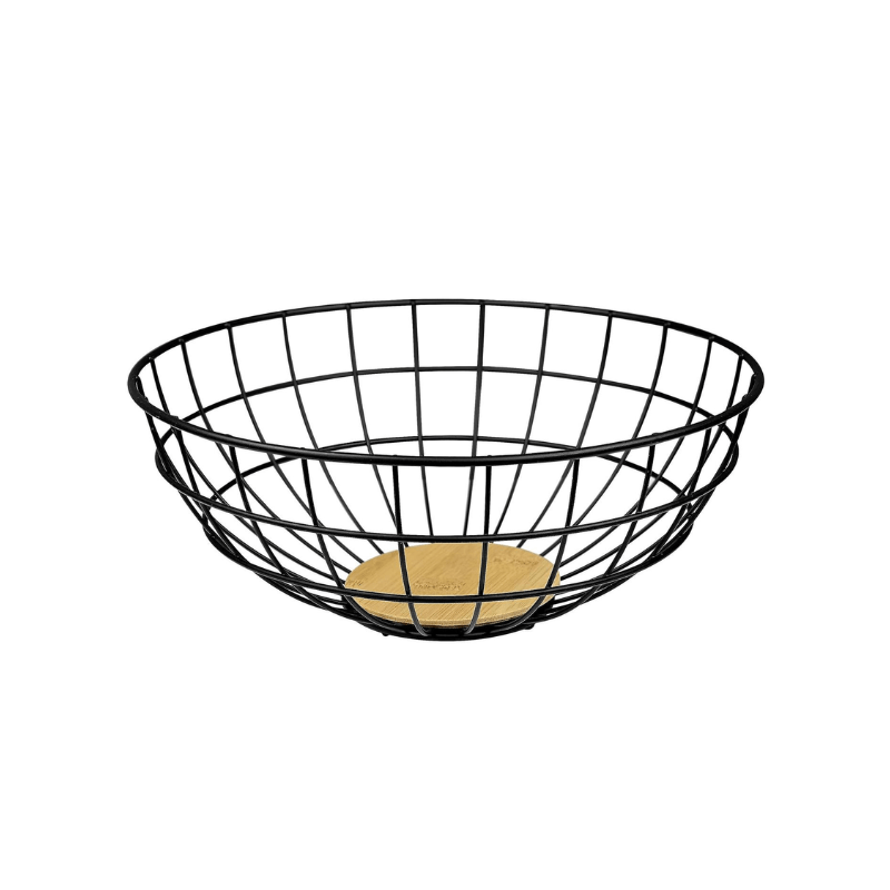 Di Antonio Fruit Basket with Bamboo Base 28cm