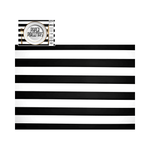 Direct Paper Black & White Stripe Paper Placemats Pack of 30