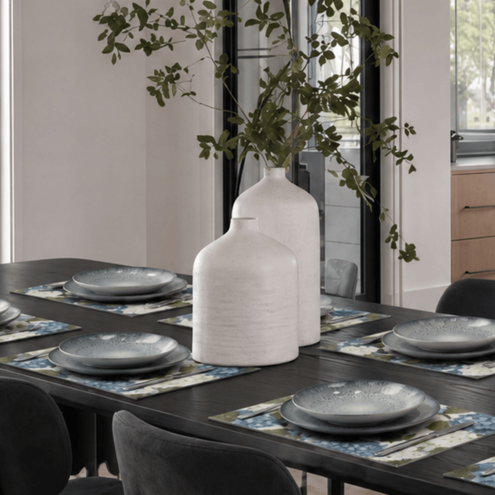 Direct Paper Blue Hydrangea Paper Placemats Pack of 30