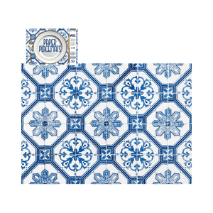 Direct Paper Blue Tile Paper Placemats Pack of 30