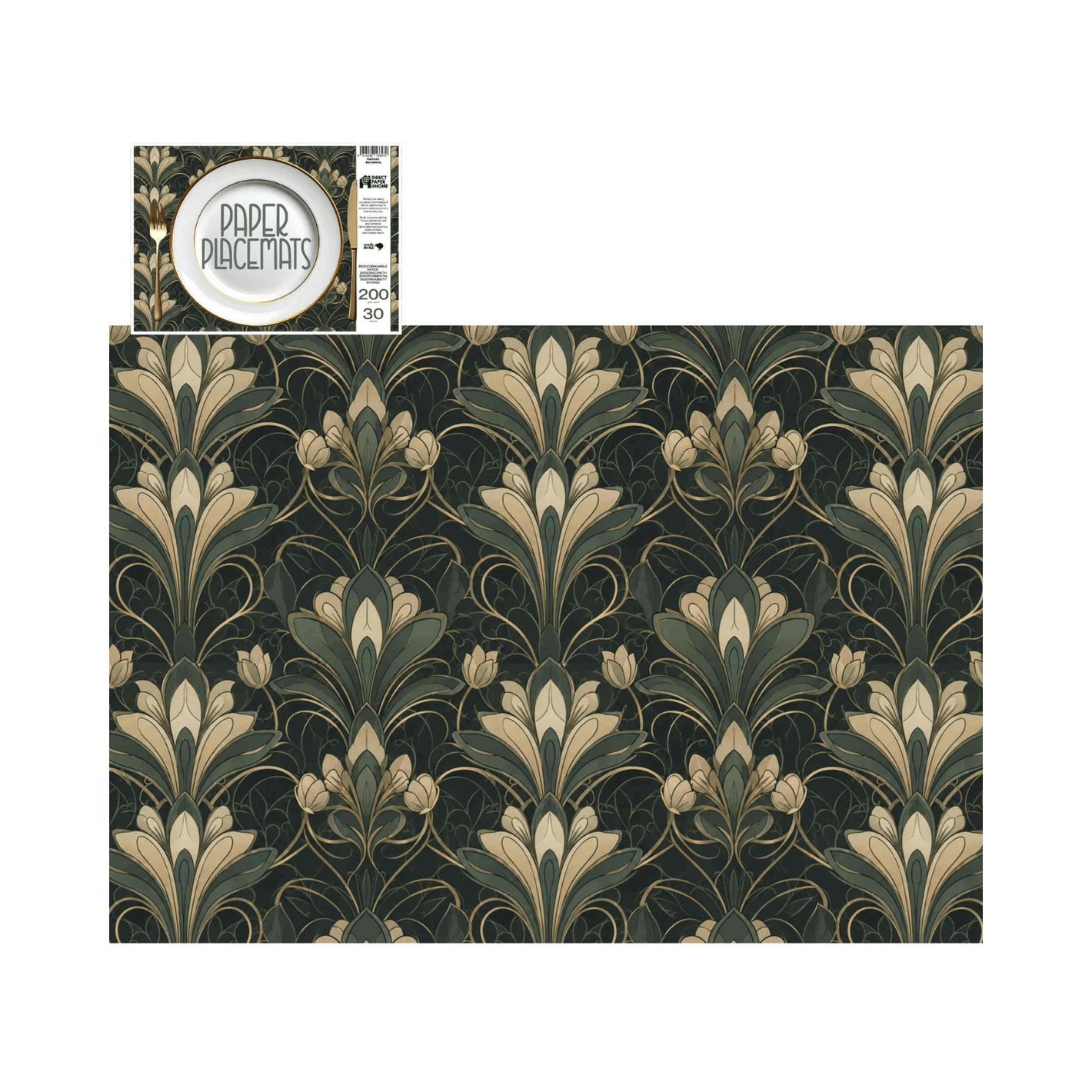 Direct Paper Botanical Paper Placemats Pack of 30