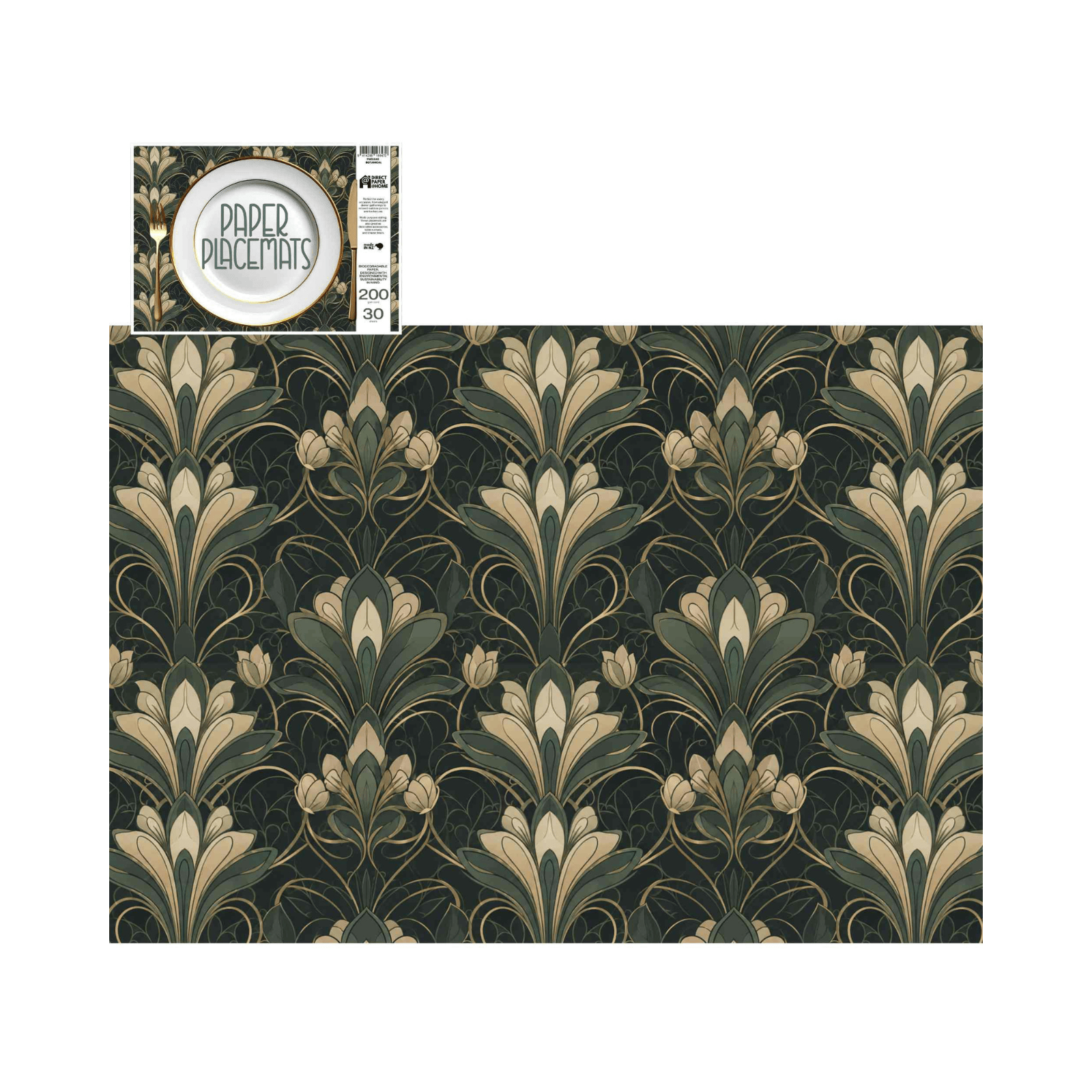Direct Paper Botanical Paper Placemats Pack of 30