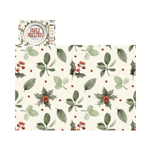 Direct Paper Christmas Holly Paper Placemats Pack of 30