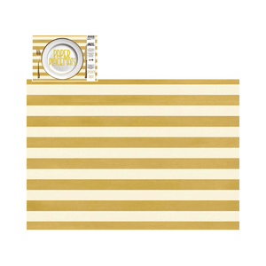 Direct Paper Cream & Gold Stripe Paper Placemats Pack of 30