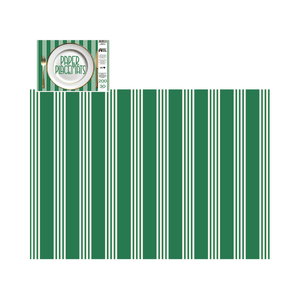 Direct Paper Emerald Stripe Paper Placemats Pack of 30