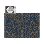 Direct Paper Gold on Navy Art Deco Paper Placemats Pack of 30