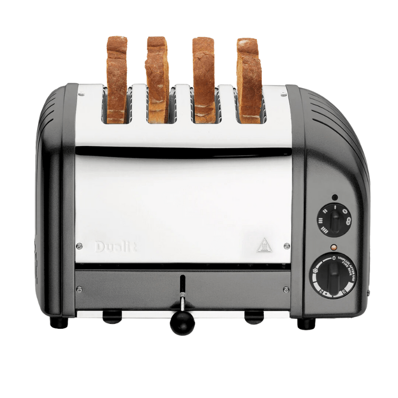 Dualit Classic Toaster 4 Slice Metallic Charcoal