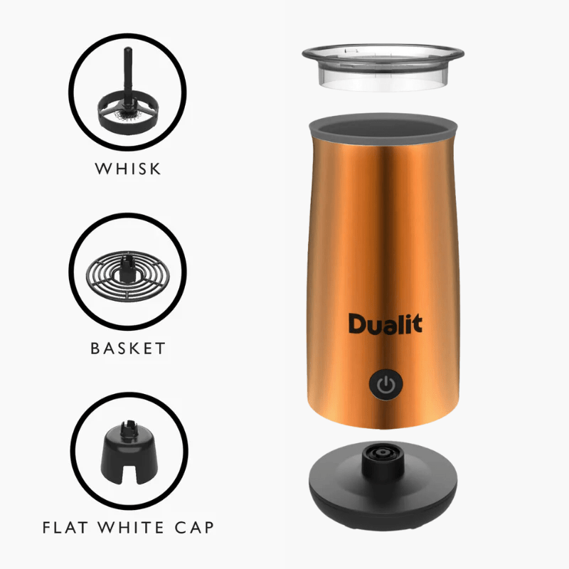 Dualit Handheld Milk Frother 340ml Copper