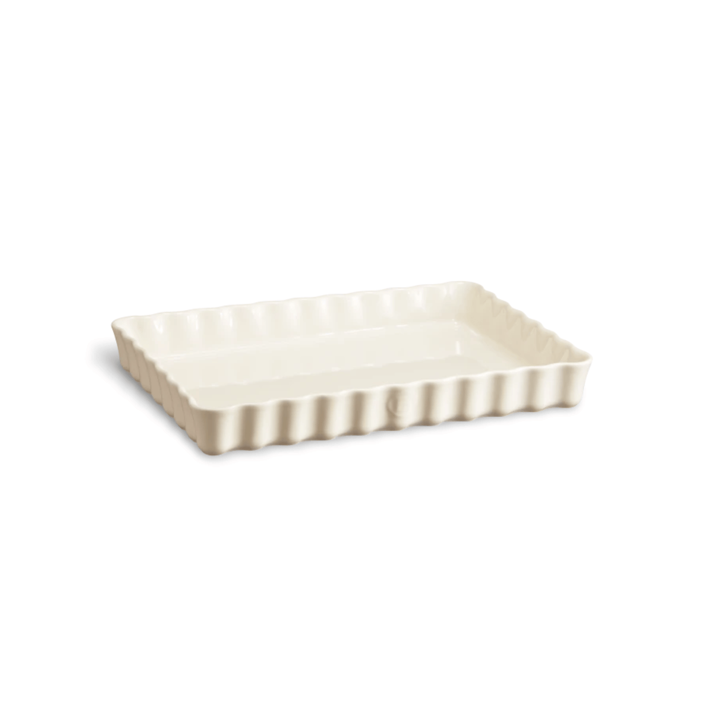Emile Henry Deep Rectangular Tart Dish 34cm Clay