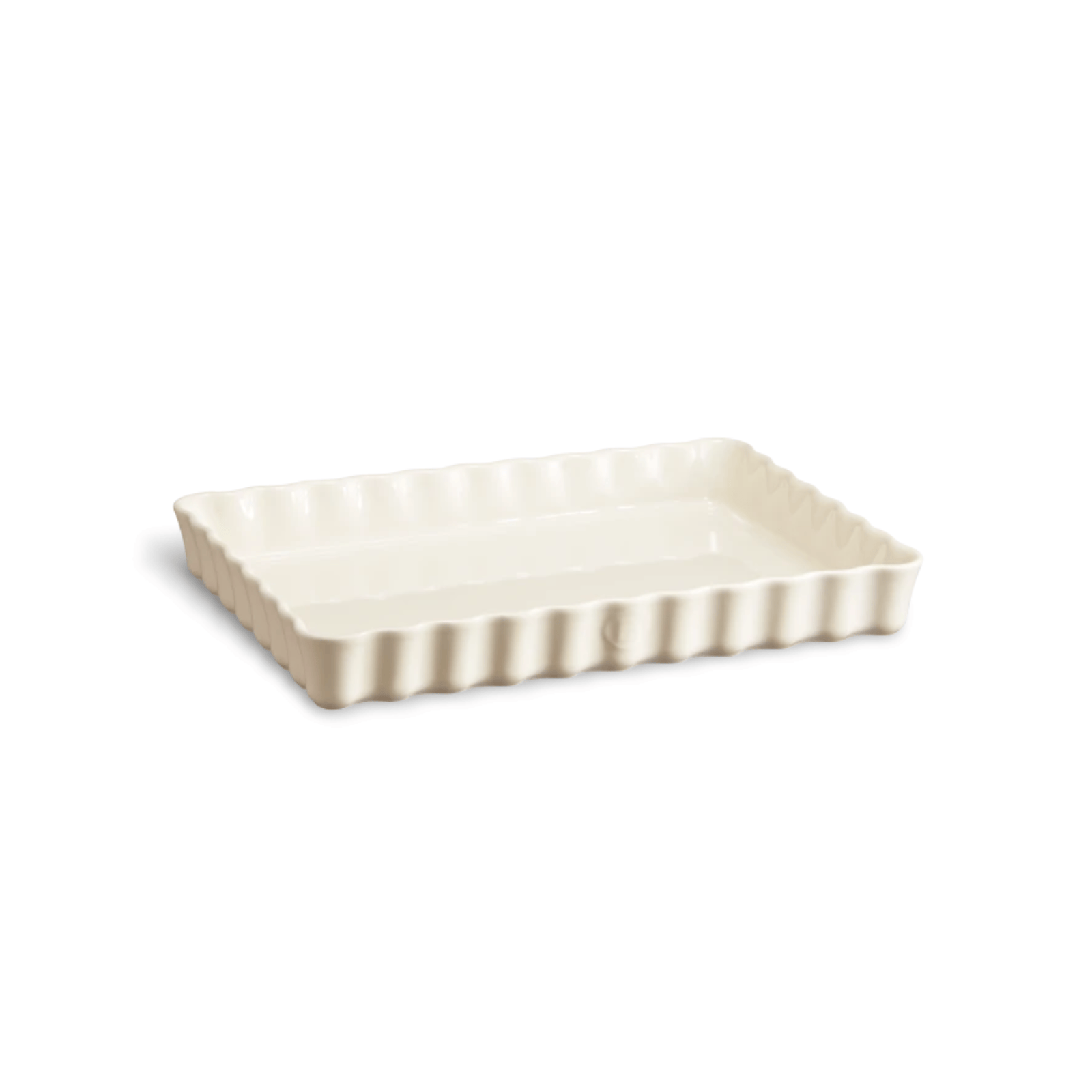 Emile Henry Deep Rectangular Tart Dish 34cm Clay