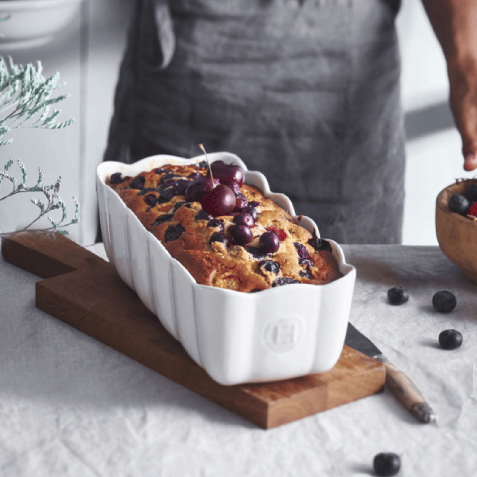 Emile Henry Madeleine Loaf Dish 29cm Clay