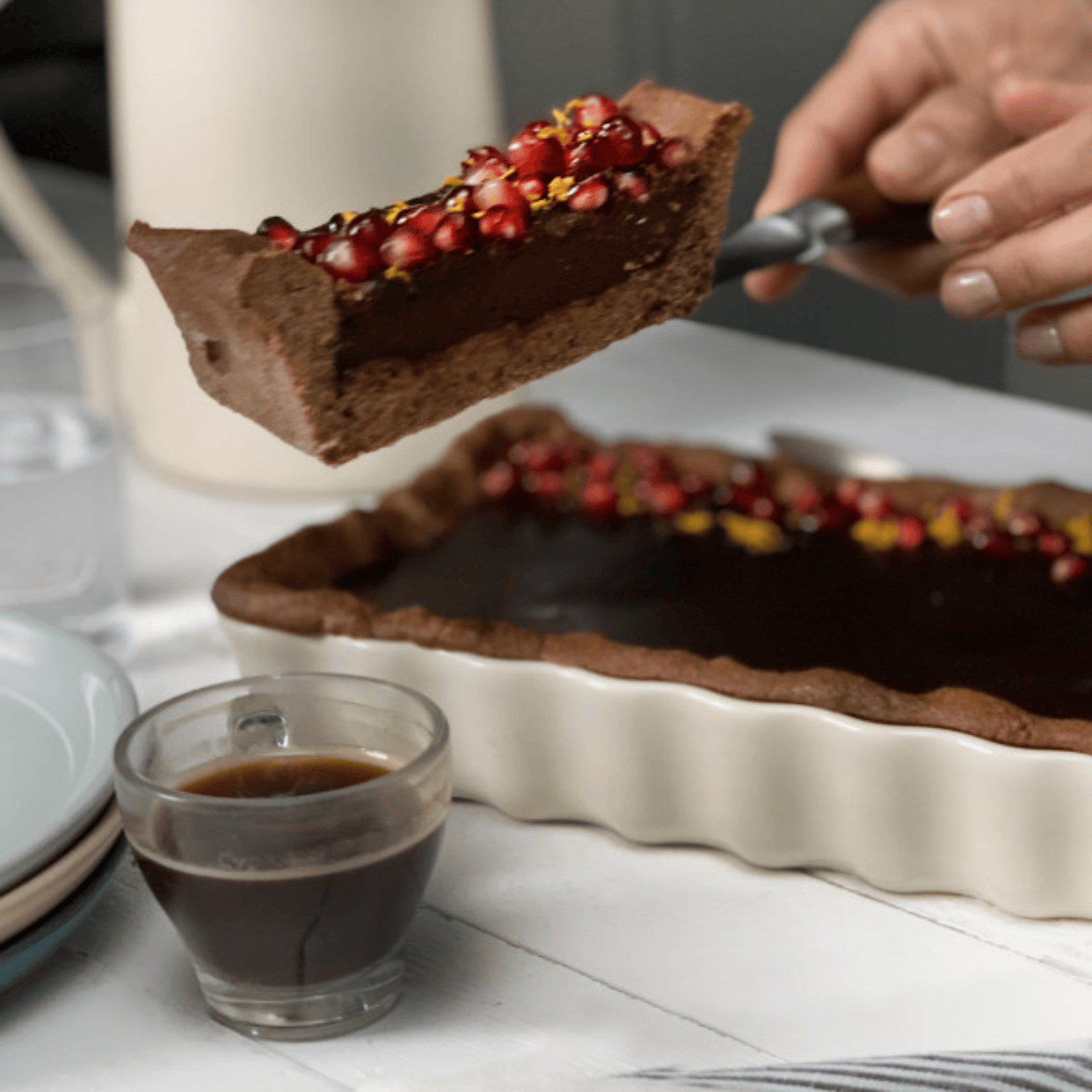 Emile Henry Rectangular Tart Dish 36cm Clay