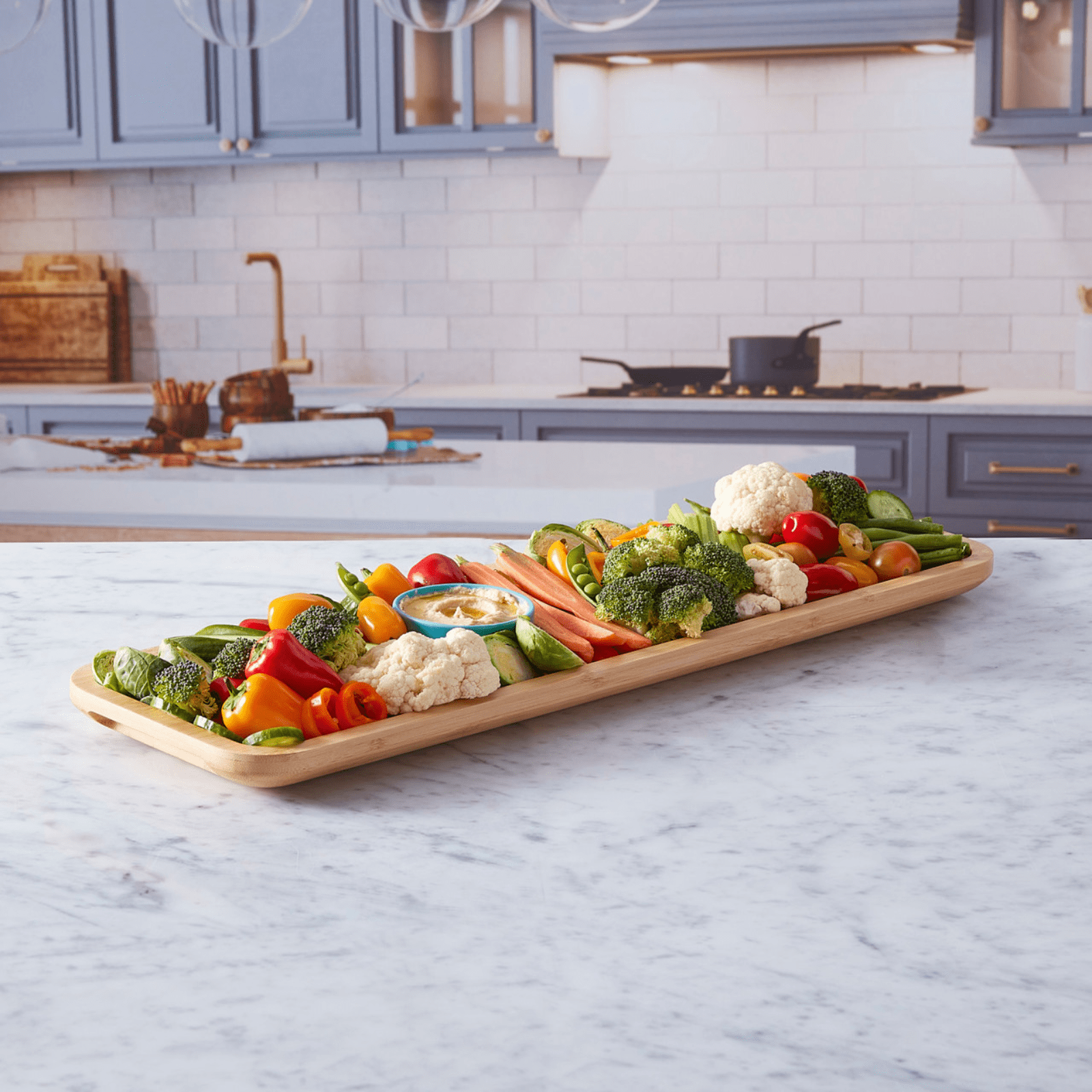 Farberware Build-a-Board Bamboo Platter 56cm x 17.5cm