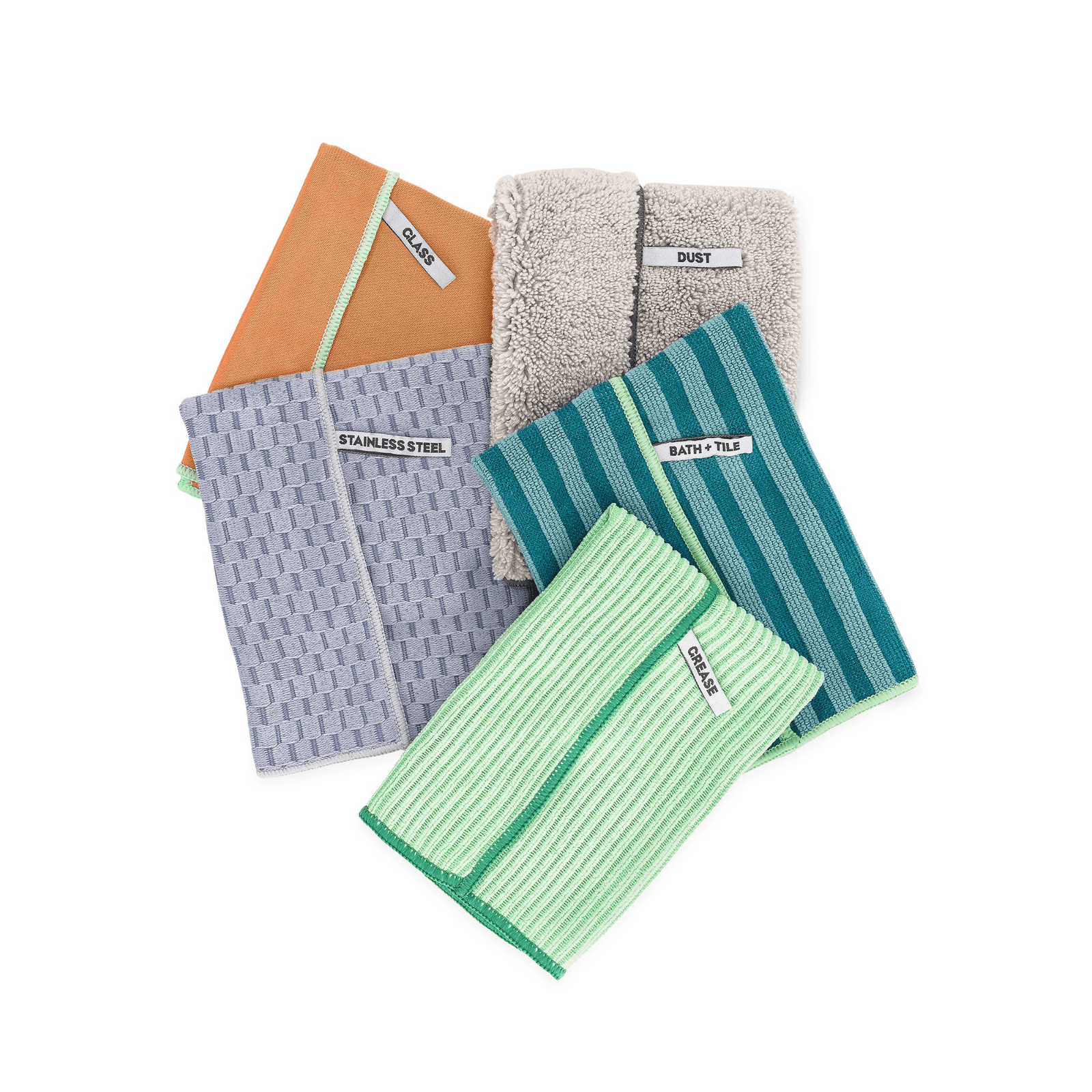 Full Circle Renew Recycled Microfiber Essential Cloths 5-Pack