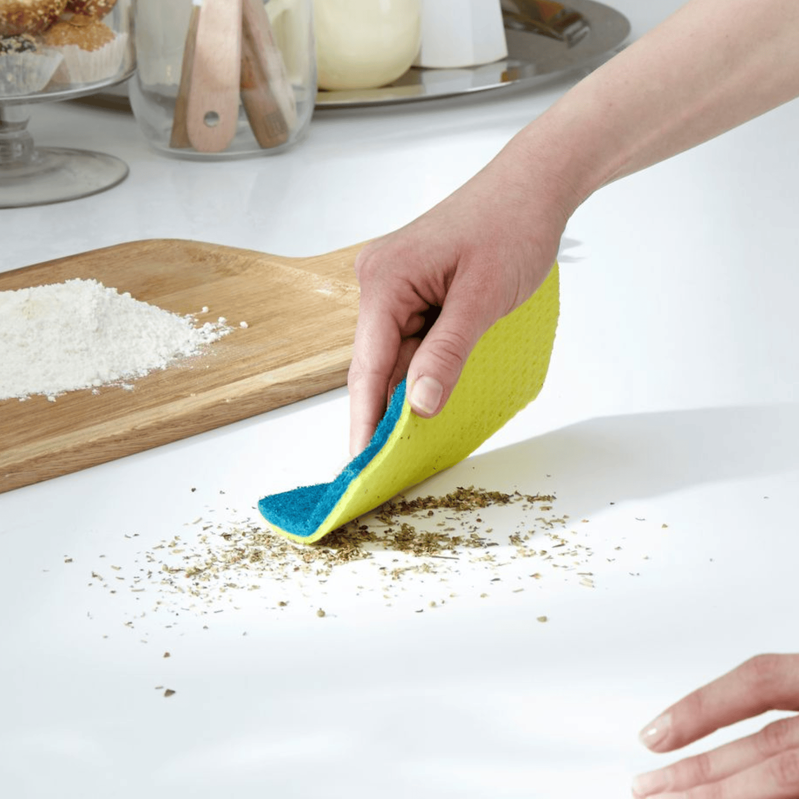 Full Circle Stretch Recycled Counter Scrubbers Set of 4