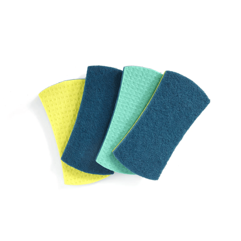 Full Circle Stretch Recycled Counter Scrubbers Set of 4