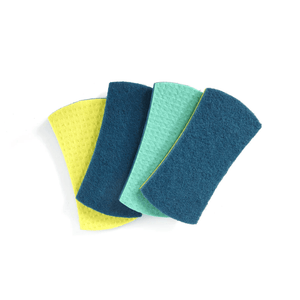 Full Circle Stretch Recycled Counter Scrubbers Set of 4