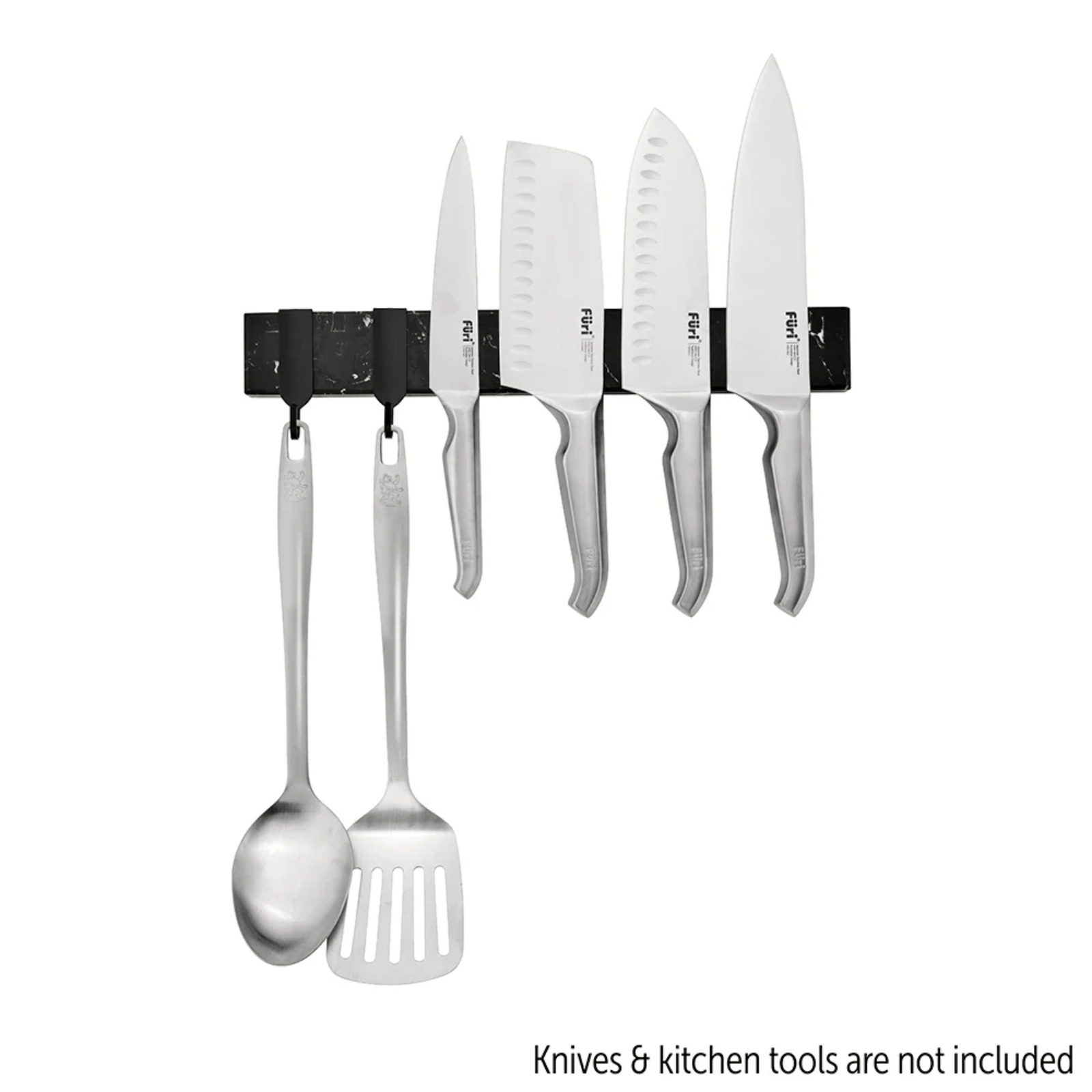 Furi Pro Black Stone Magnetic Knife Rack 36cm