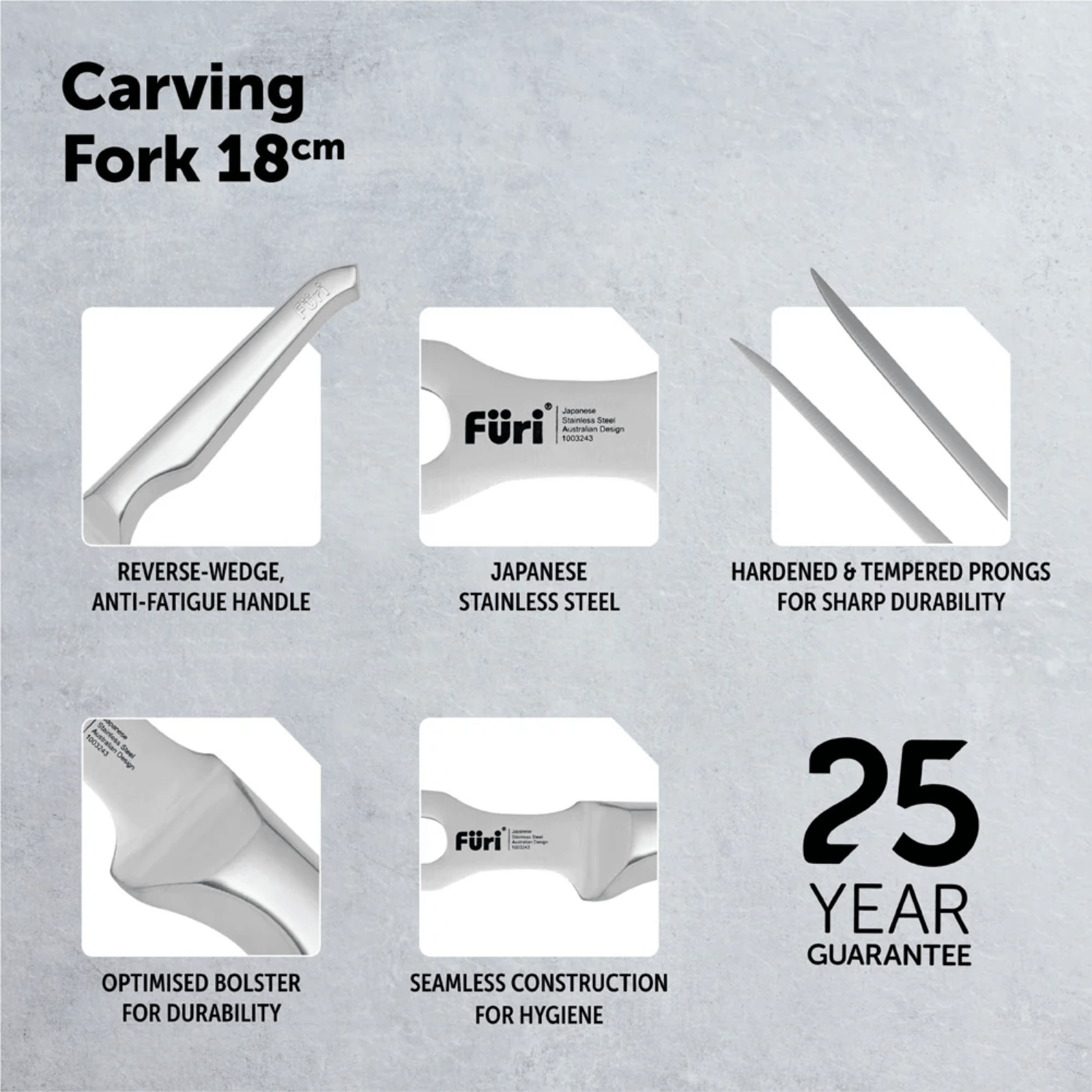 Furi Pro Carving Fork 18cm