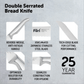 Furi Pro Double Serrated Bread Knife & Bread Cutting Board Set 2-Piece