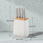 Furi Pro Stone Snow Terrazzo Knife Block Set 5-Piece