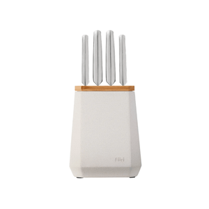 Furi Pro Stone Snow Terrazzo Knife Block Set 5-Piece