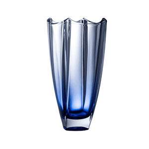 Galway Crystal Dune Sapphire Square Vase 30.5cm