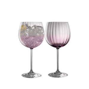 Galway Crystal Erne Amethyst Gin & Tonic Pair