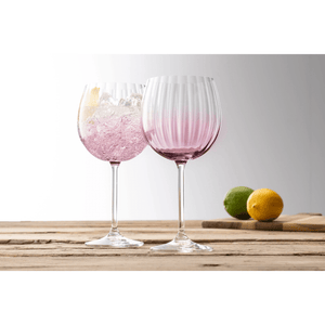 Galway Crystal Erne Amethyst Gin & Tonic Pair