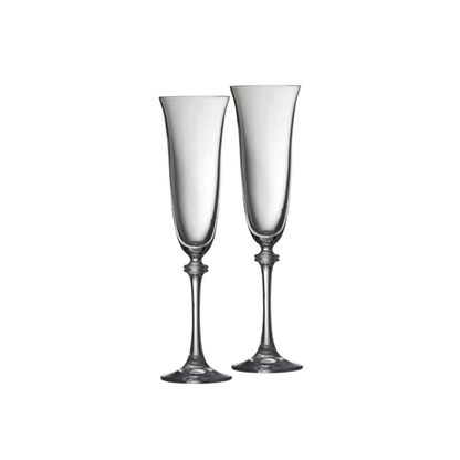 Galway Crystal Liberty Flute Glass Pair