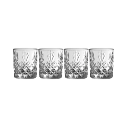 Galway Crystal Renmore Double Old Fashion Set of 4