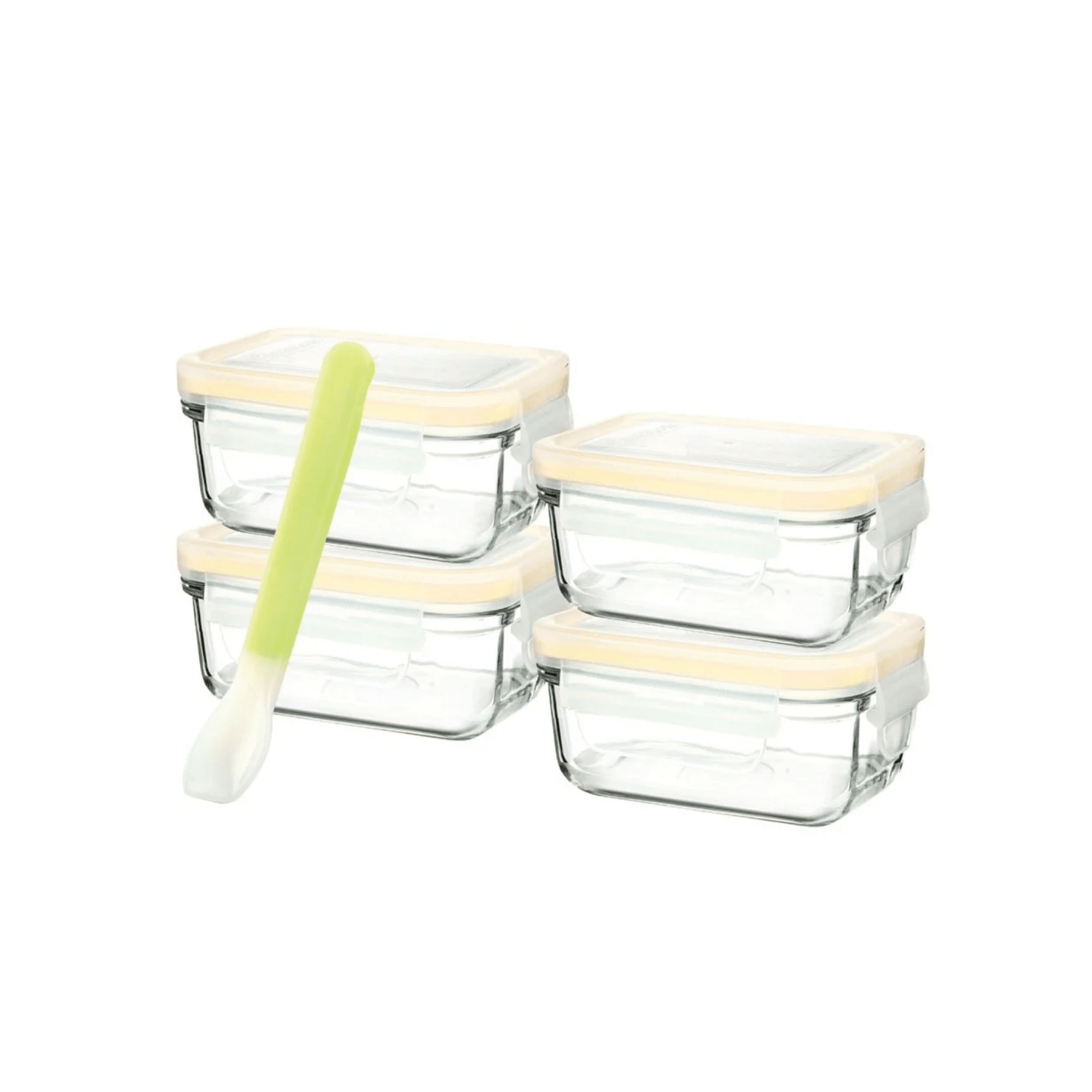 Glasslock Baby Food Rectangular Container 5-Piece Set