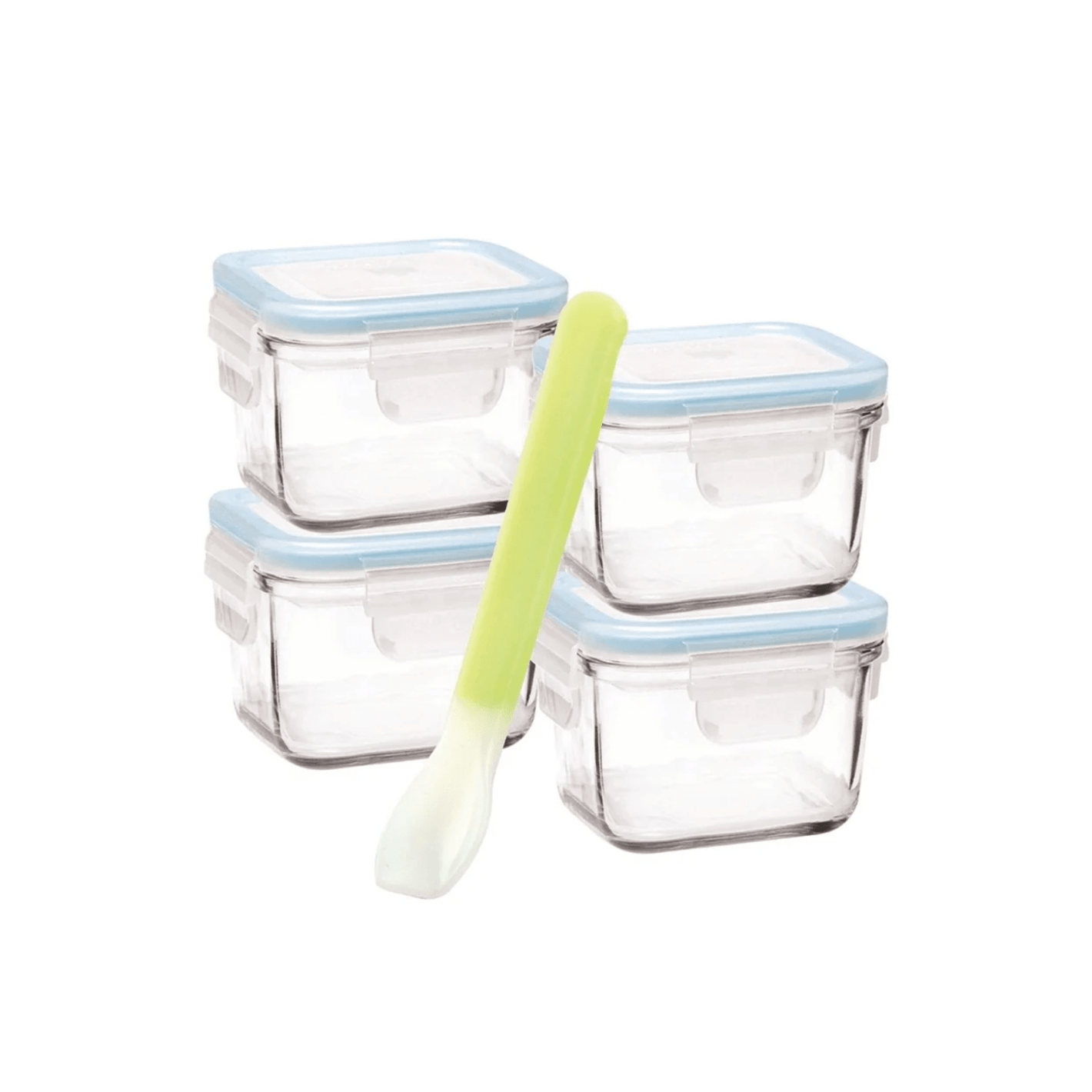 Glasslock Baby Food Square Container 5-Piece Set