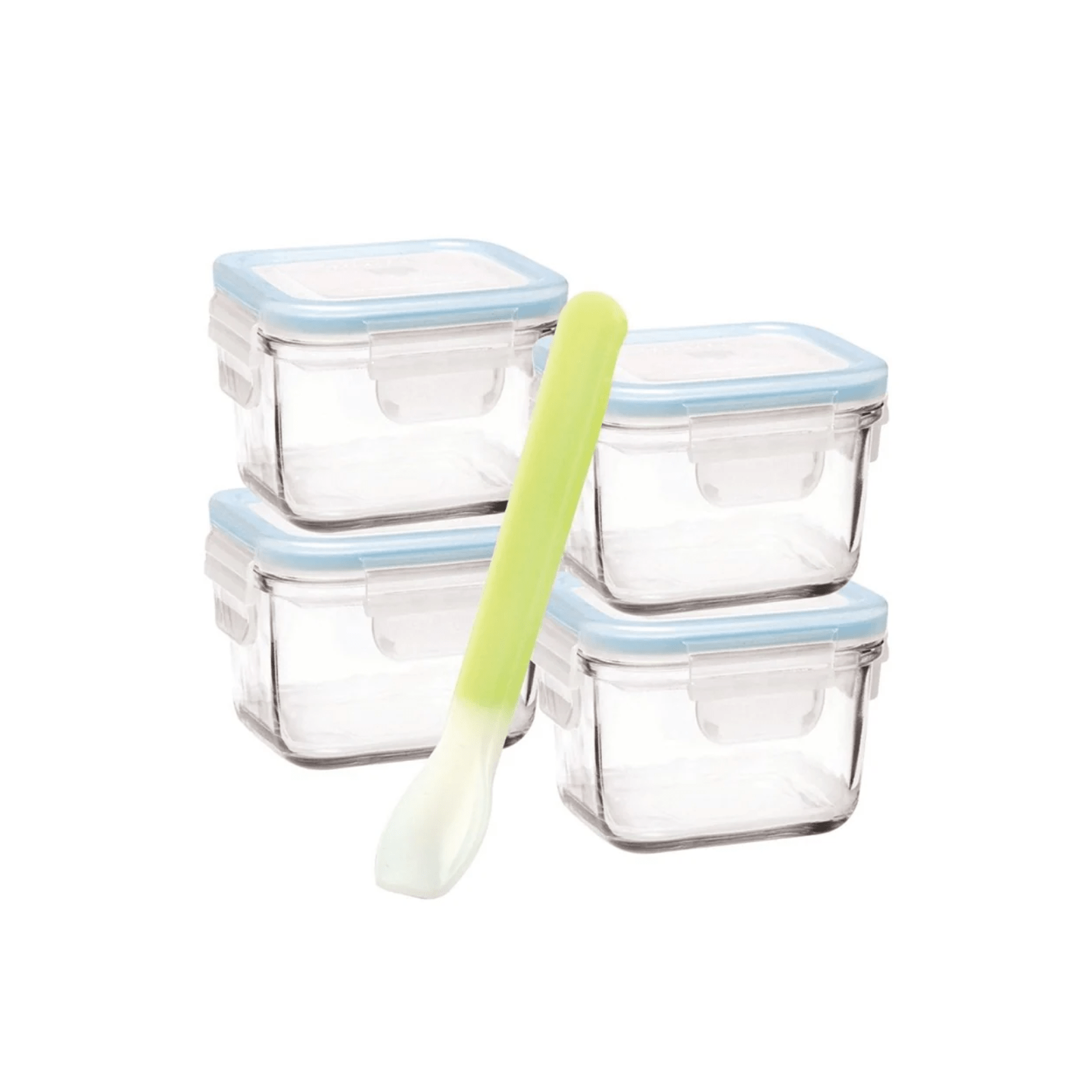 Glasslock Baby Food Square Container 5-Piece Set
