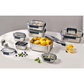 Glasslock ChefTopf Stainless Steel Airtight Food Storage Container 1440ml