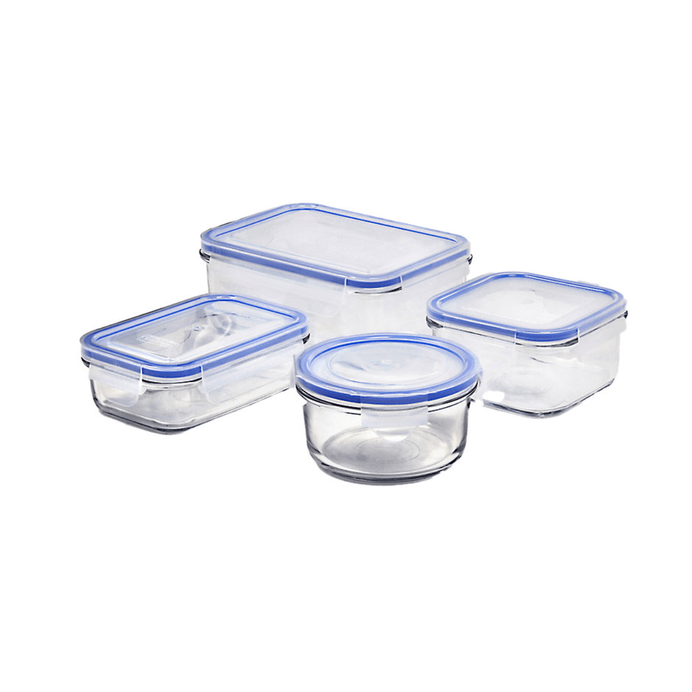 Glasslock Classic Tempered Glass Container 4-Piece Set