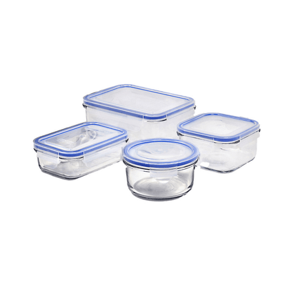Glasslock Classic Tempered Glass Container 4-Piece Set