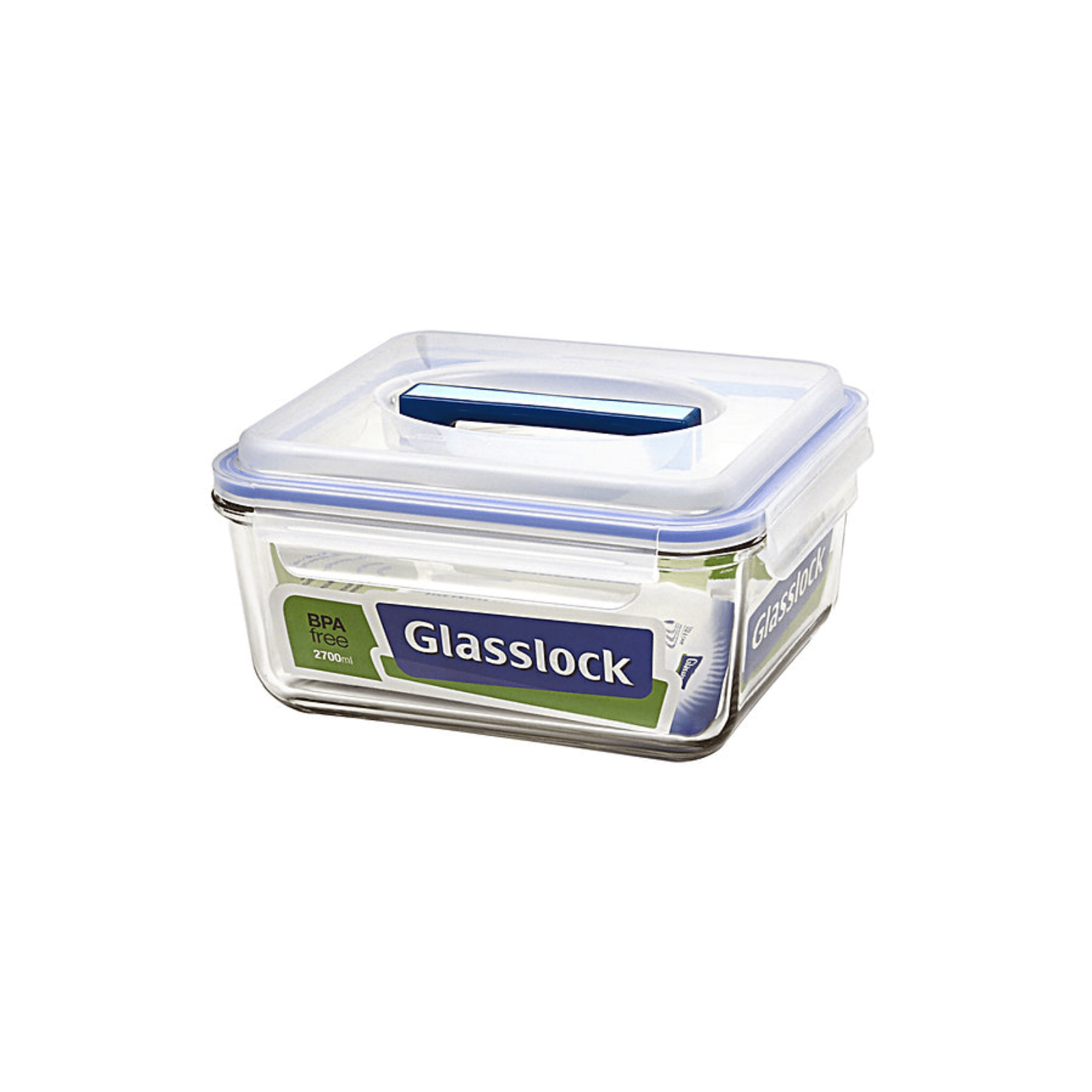 Glasslock Classic Tempered Glass Handy Rectangle Container 2700ml
