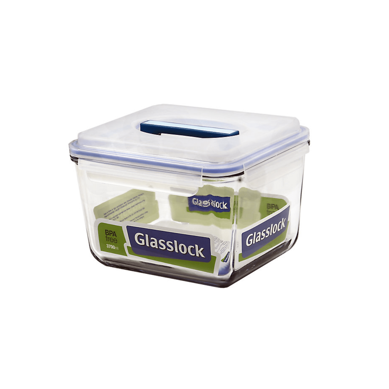 Glasslock Classic Tempered Glass Handy Rectangle Container 3700ml