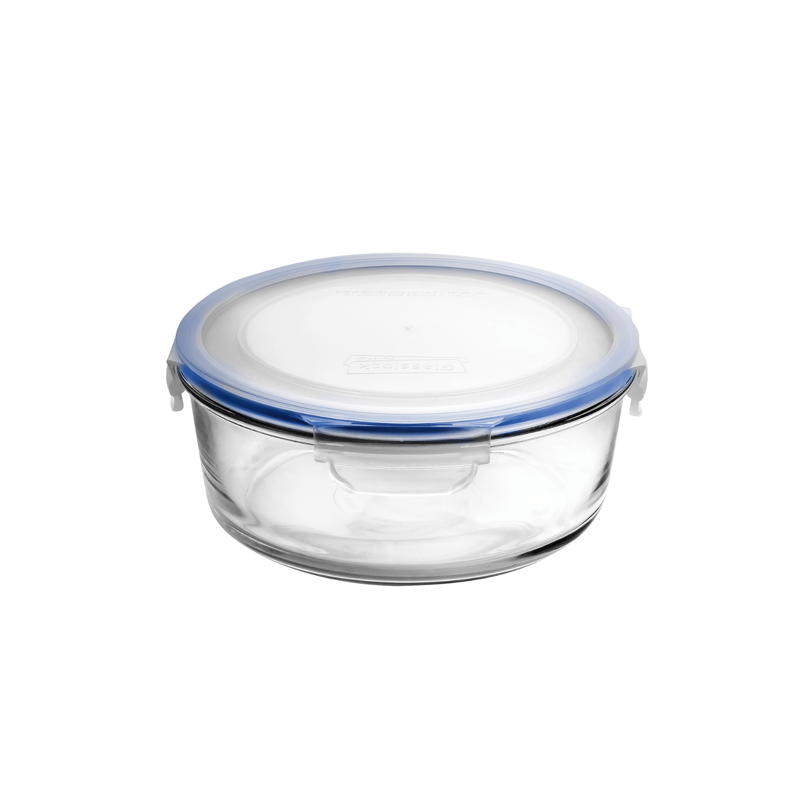 Glasslock Classic Tempered Glass Round Container 2000ml