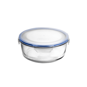 Glasslock Classic Tempered Glass Round Container 2000ml