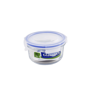 Glasslock Classic Tempered Glass Round Container 400ml