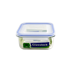 Glasslock Classic Tempered Glass Square Container 1180ml
